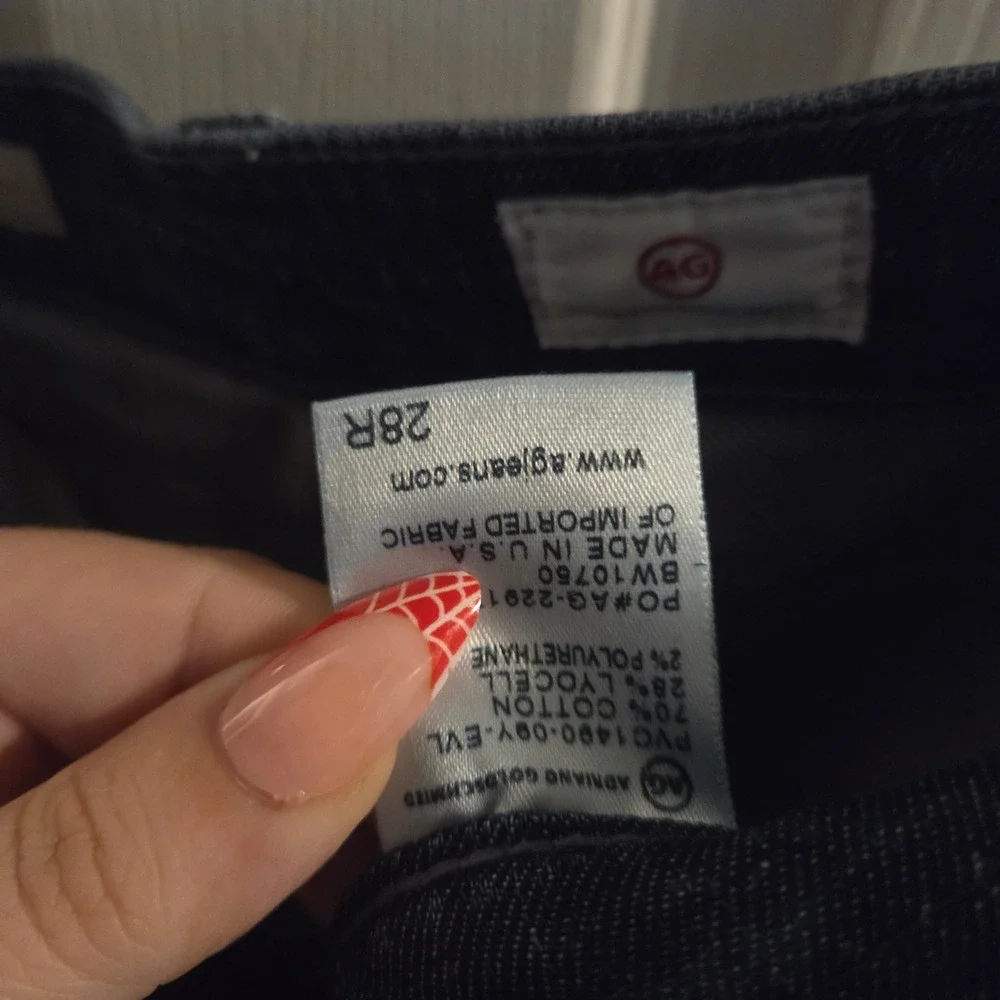 AG Adriano Goldschmied The Nikki Relaxed Skinny Jeans Dark Wash Blue Size 28R